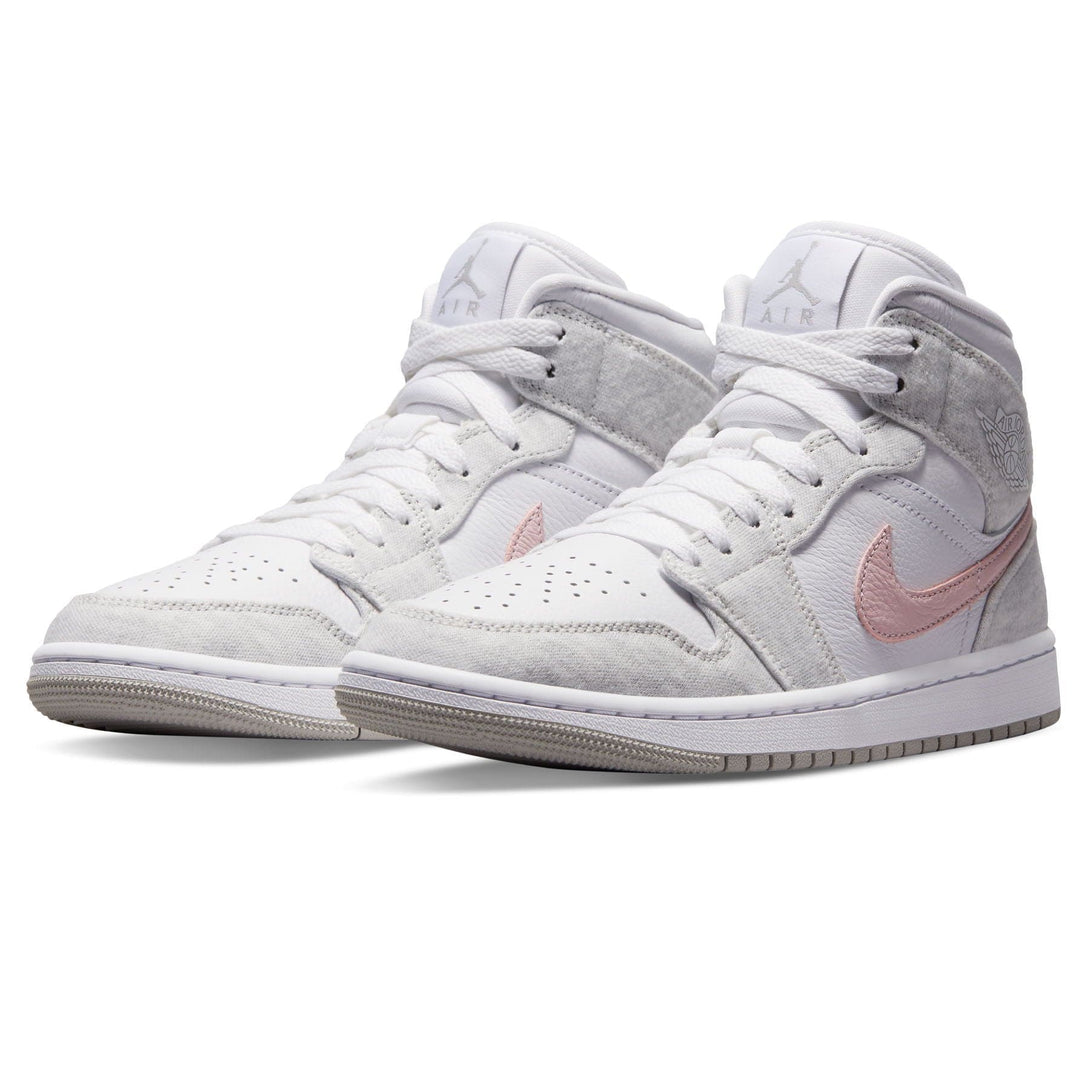 Air Jordan 1 Mid SE Wmns 'White Light Iron Ore'- Streetwear Fashion - ellesey.com