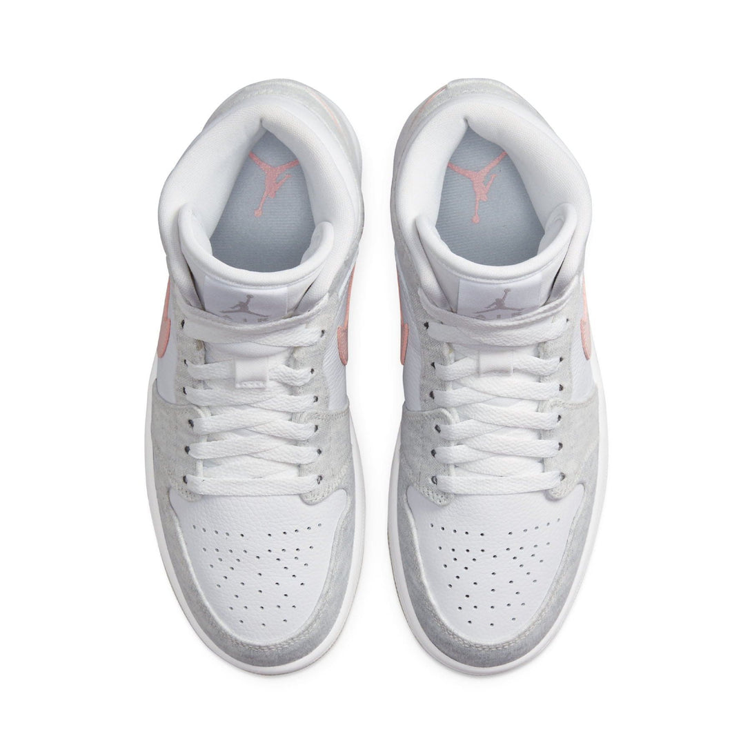 Air Jordan 1 Mid SE Wmns 'White Light Iron Ore'- Streetwear Fashion - ellesey.com