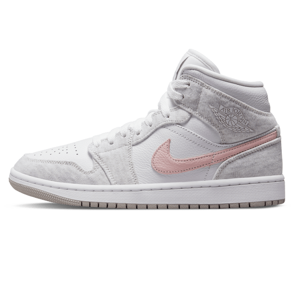 Air Jordan 1 Mid SE Wmns 'White Light Iron Ore'- Streetwear Fashion - ellesey.com