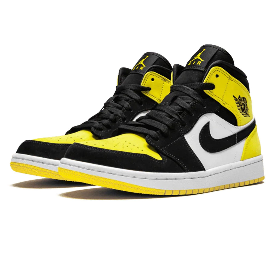 Air Jordan 1 Mid SE 'Yellow Toe'- Streetwear Fashion - ellesey.com