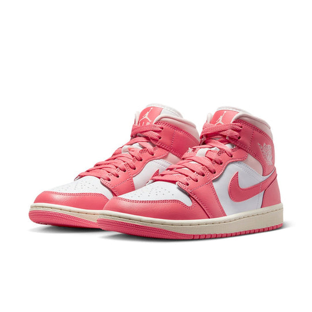 Air Jordan 1 Mid 'Strawberries and Cream'- Streetwear Fashion - ellesey.com