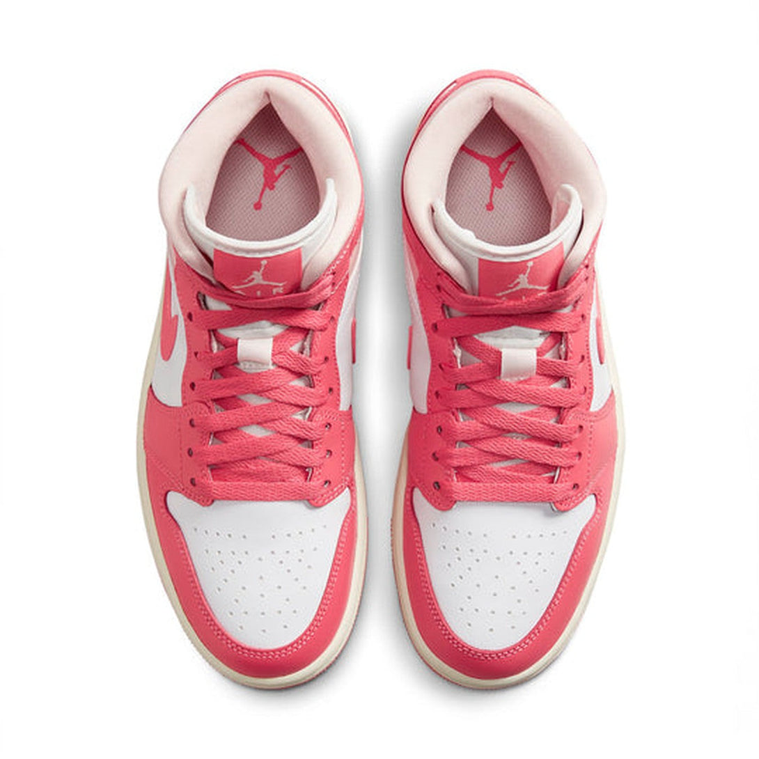 Air Jordan 1 Mid 'Strawberries and Cream'- Streetwear Fashion - ellesey.com