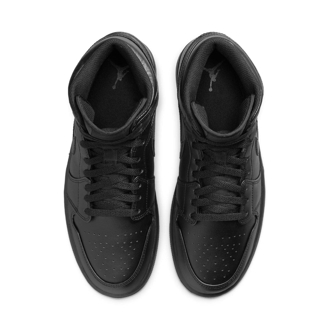 Air Jordan 1 Mid 'Triple Black' 2022- Streetwear Fashion - ellesey.com