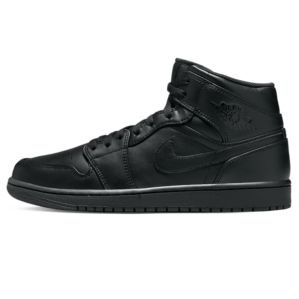 Air Jordan 1 Mid 'Triple Black' 2022- Streetwear Fashion - ellesey.com