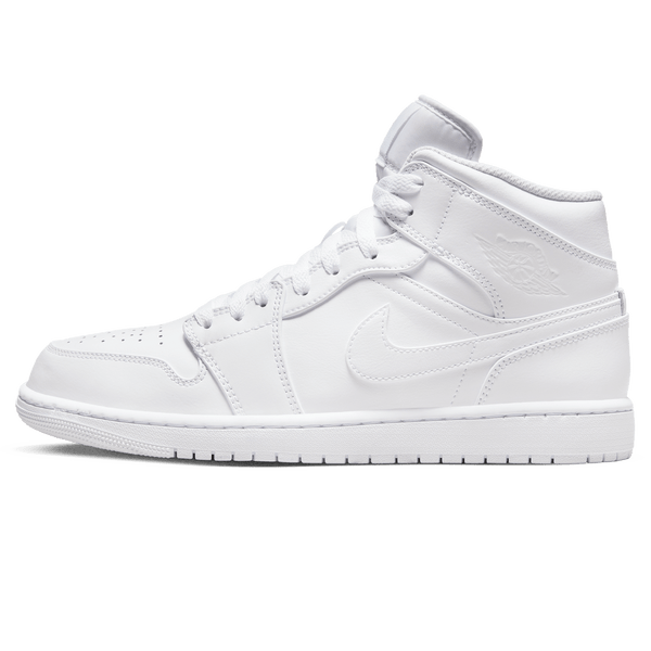 Air Jordan 1 Mid 'Triple White' 2022- Streetwear Fashion - ellesey.com