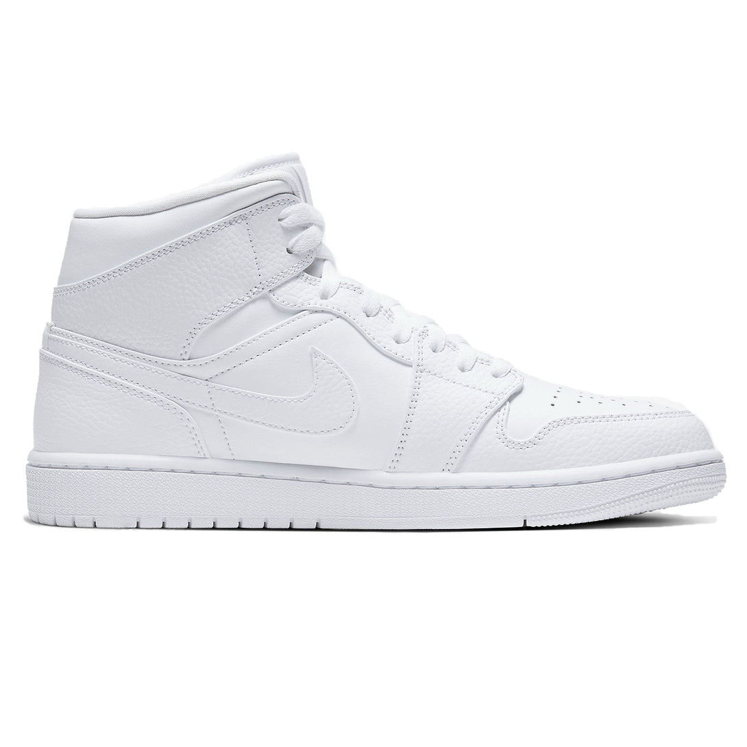 Air Jordan 1 Mid 'Triple White'- Streetwear Fashion - ellesey.com