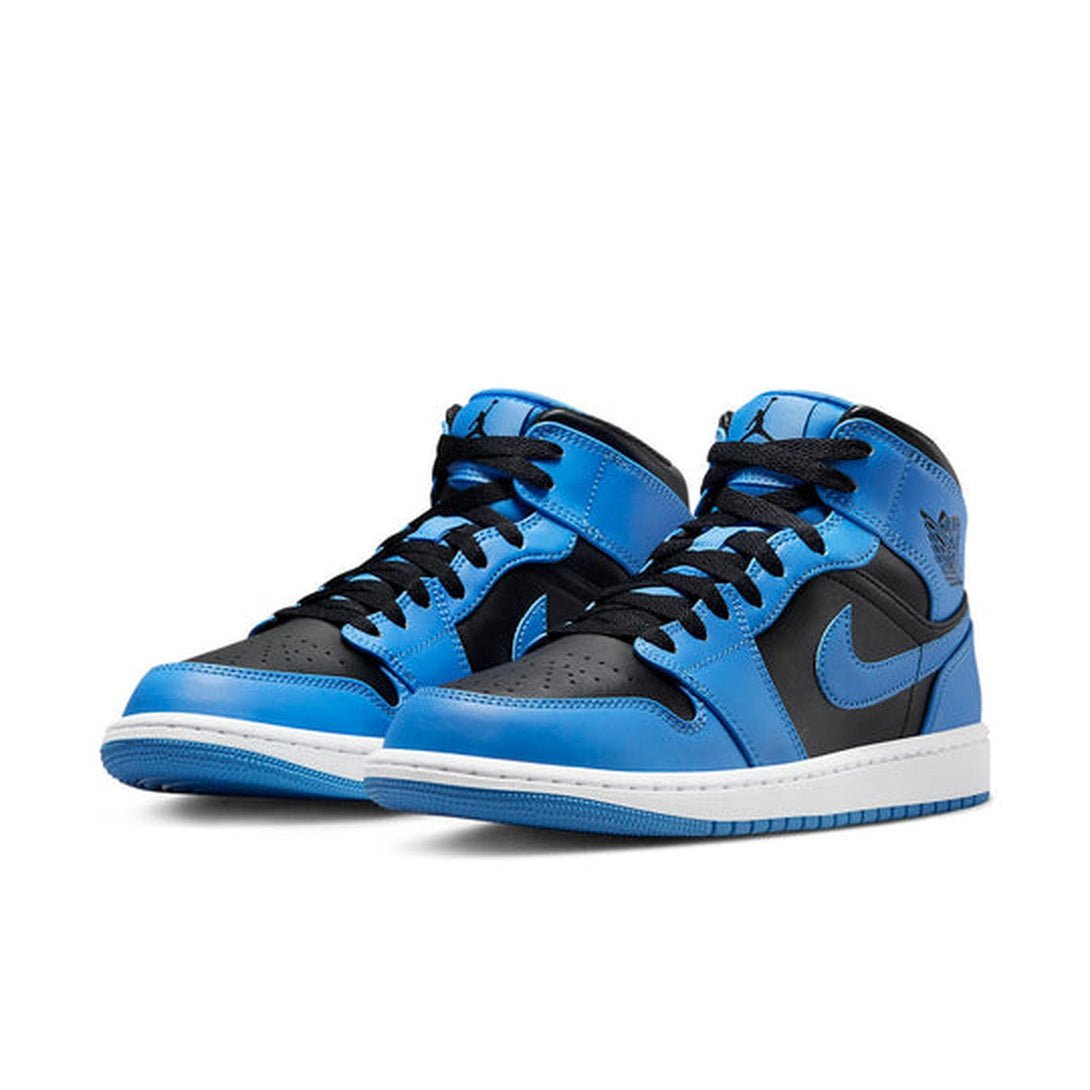 Air Jordan 1 Mid 'University Blue Black'- Streetwear Fashion - ellesey.com