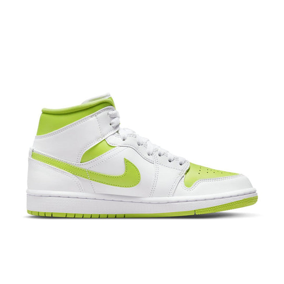 Air Jordan 1 Mid 'White Lime' Wmns- Streetwear Fashion - ellesey.com