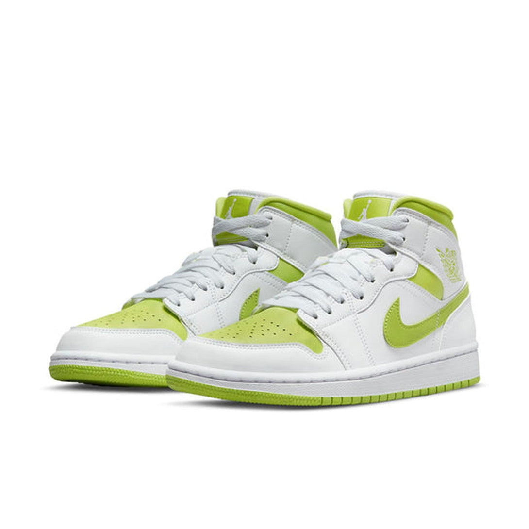 Air Jordan 1 Mid 'White Lime' Wmns- Streetwear Fashion - ellesey.com