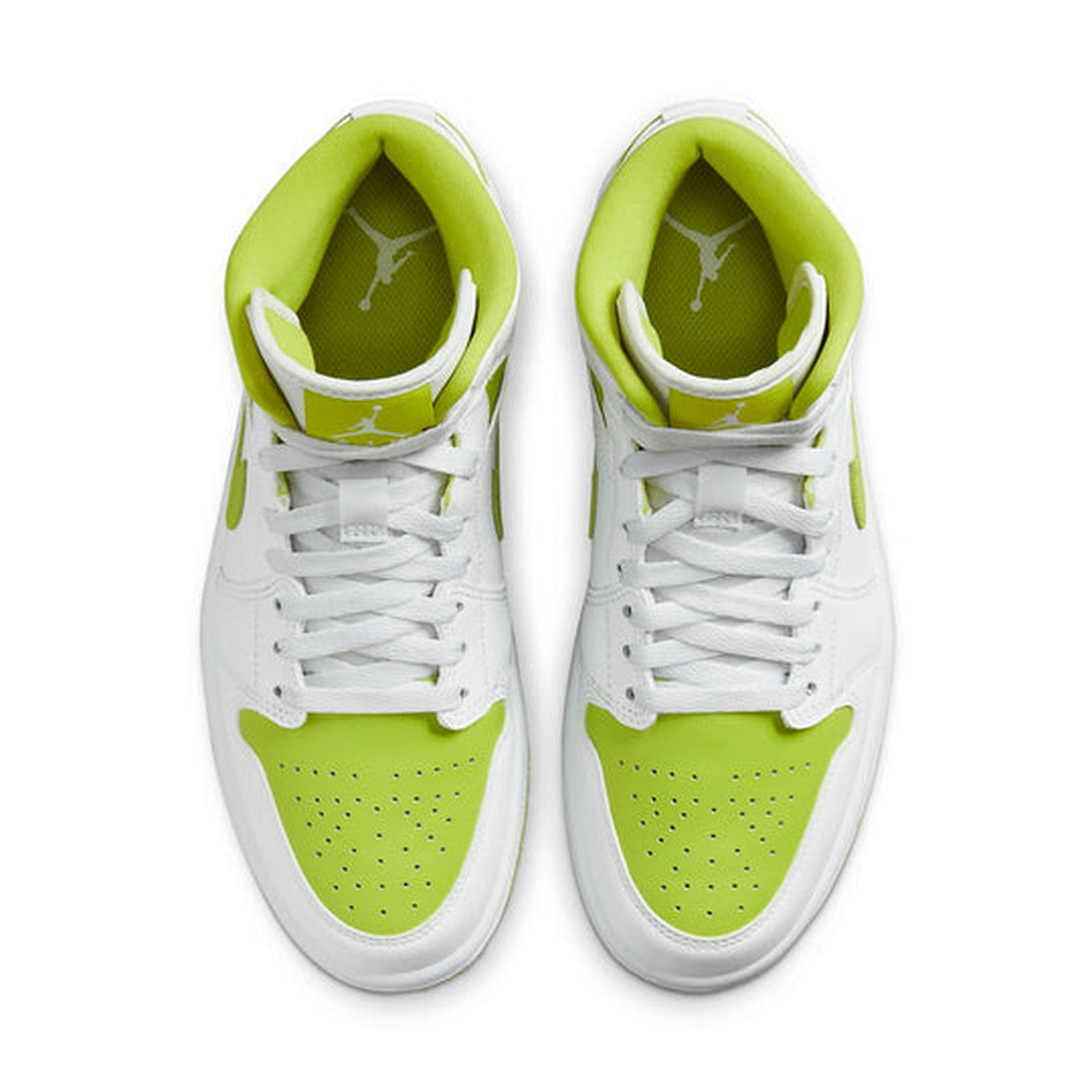 Air Jordan 1 Mid 'White Lime' Wmns- Streetwear Fashion - ellesey.com