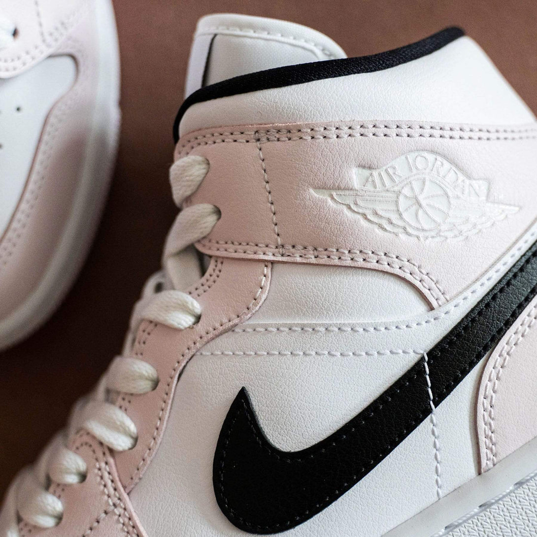 Air Jordan 1 Mid Wmns 'Barely Rose'- Streetwear Fashion - ellesey.com