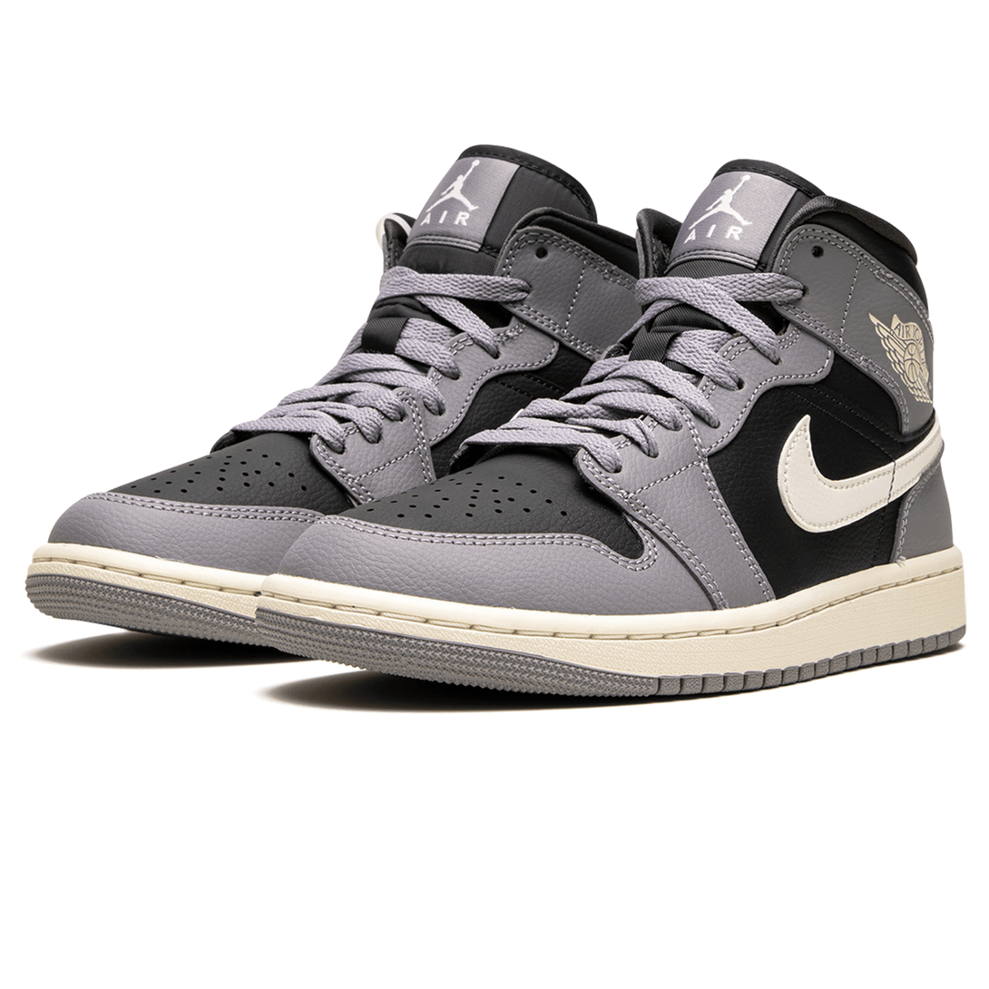 Air Jordan 1 Mid Wmns 'Cement Grey'- Streetwear Fashion - ellesey.com