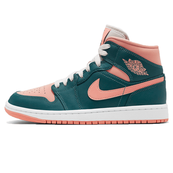 Air Jordan 1 Mid Wmns 'Dark Teal Green'- Streetwear Fashion - ellesey.com