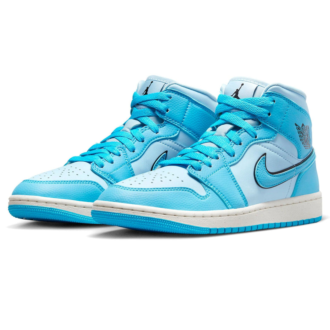 Air Jordan 1 Mid Wmns 'Ice Blue'- Streetwear Fashion - ellesey.com