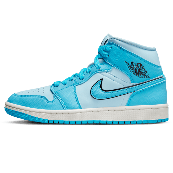 Air Jordan 1 Mid Wmns 'Ice Blue'- Streetwear Fashion - ellesey.com