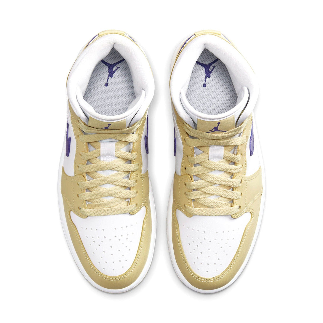 Air Jordan 1 Mid Wmns 'Lemon Wash'- Streetwear Fashion - ellesey.com