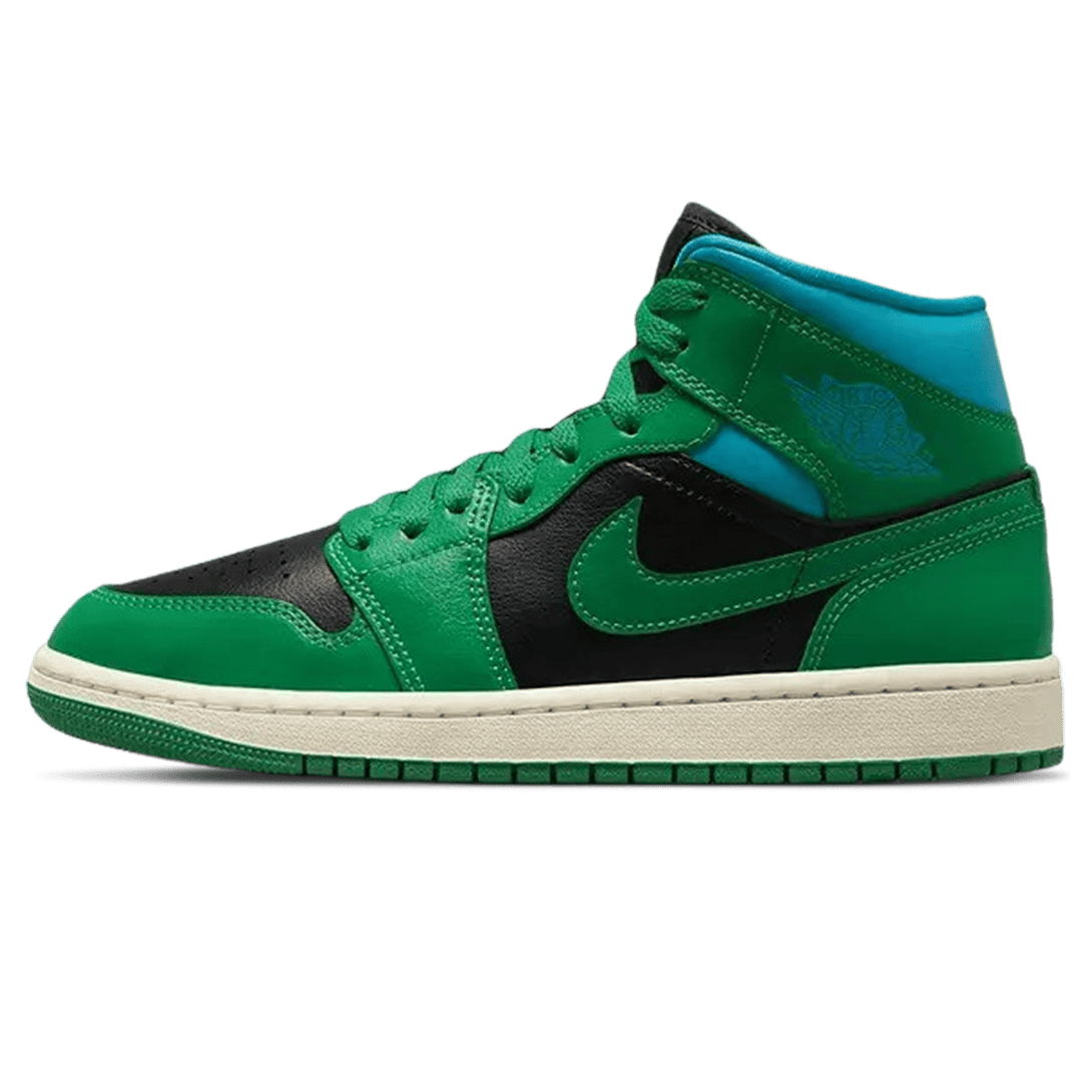 Air Jordan 1 Mid Wmns 'Lucky Green Aquatone'- Streetwear Fashion - ellesey.com