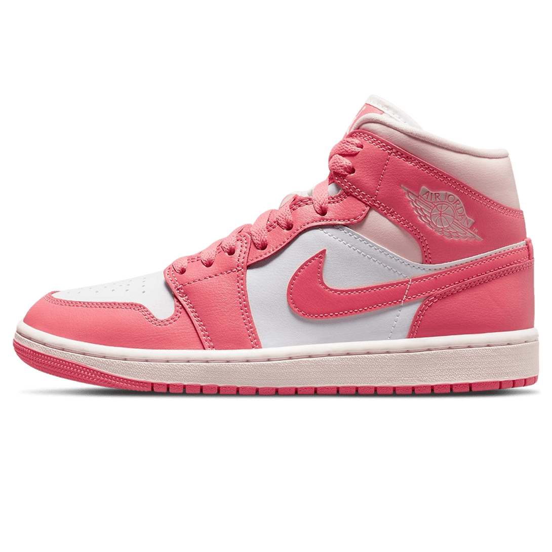 Air Jordan 1 Mid Wmns 'Strawberries and Cream'- Streetwear Fashion - ellesey.com