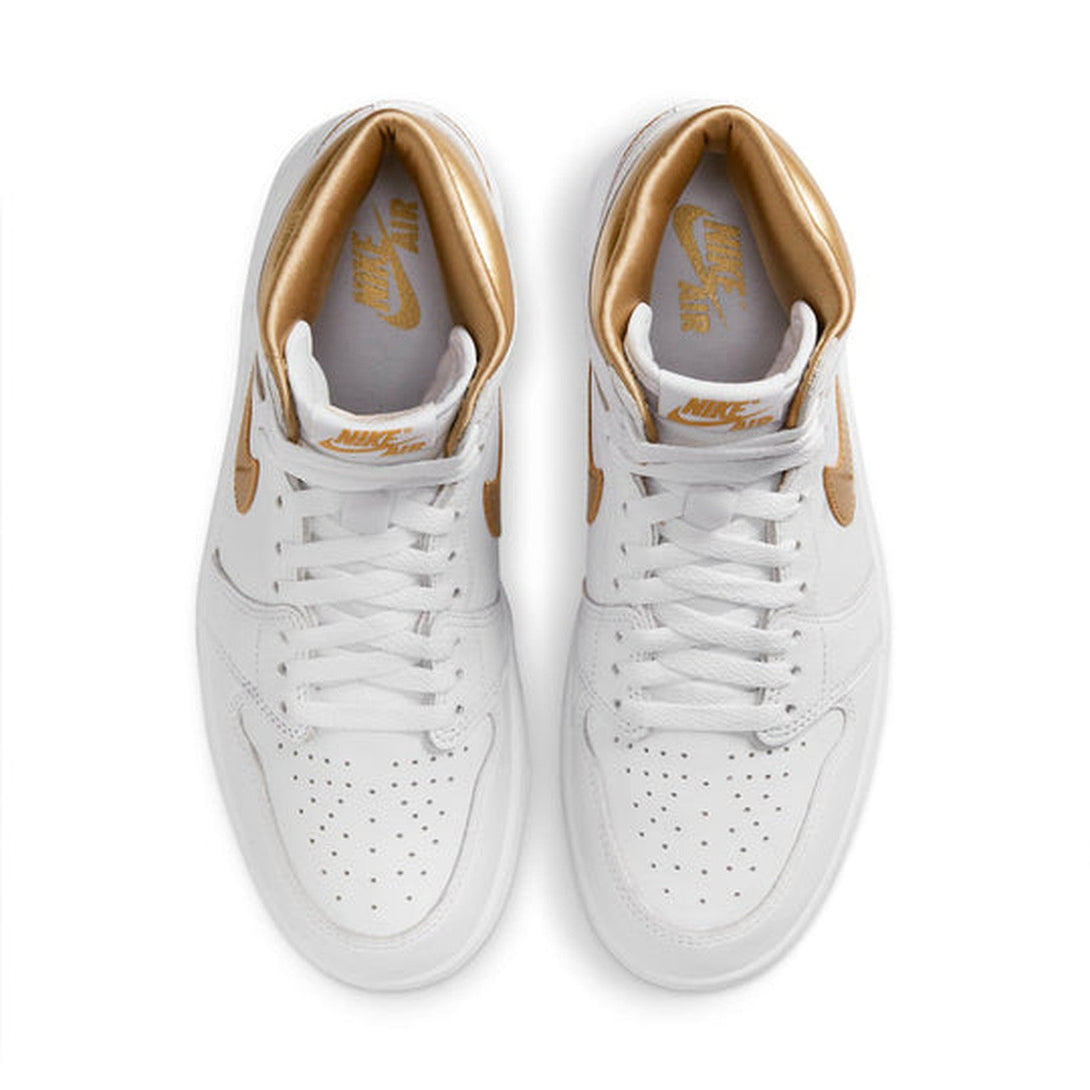 Air Jordan 1 OG 'White Metallic Gold' Wmns- Streetwear Fashion - ellesey.com