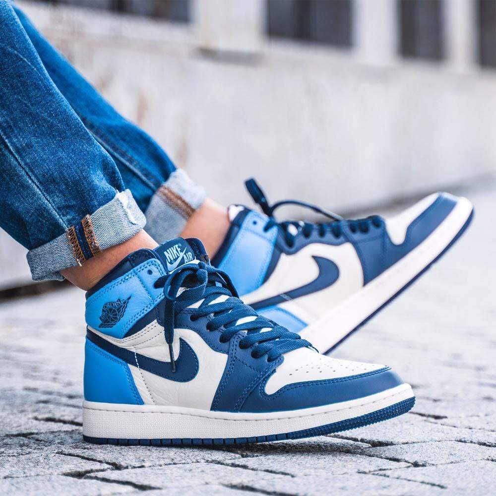 Air Jordan 1 Retro High OG GS 'Obsidian'- Streetwear Fashion - ellesey.com