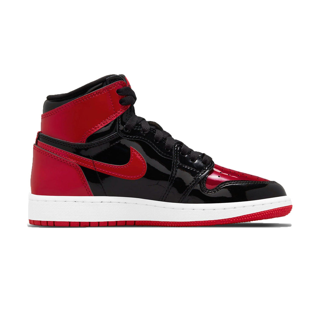 Air Jordan 1 Retro High OG GS 'Patent Bred'- Streetwear Fashion - ellesey.com