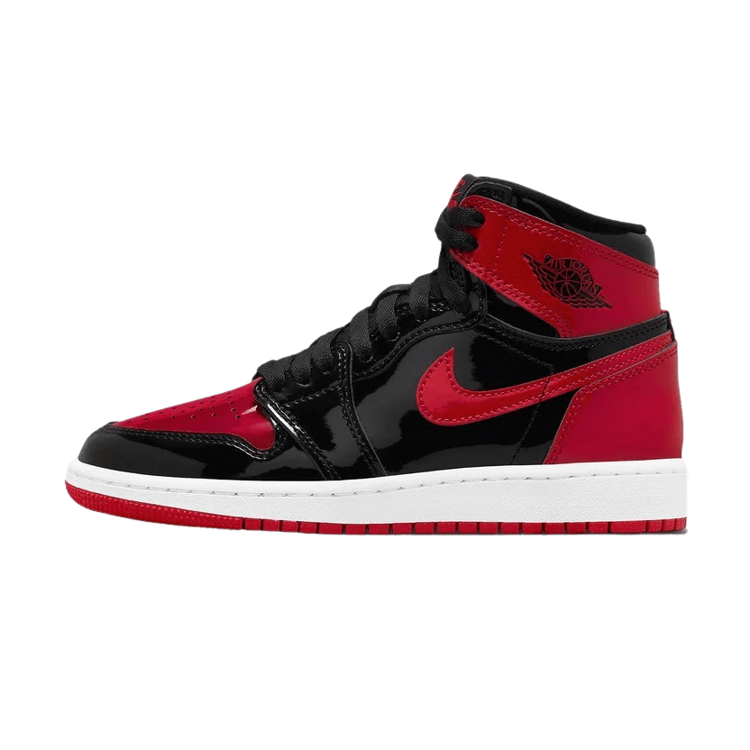 Air Jordan 1 Retro High OG GS 'Patent Bred'- Streetwear Fashion - ellesey.com