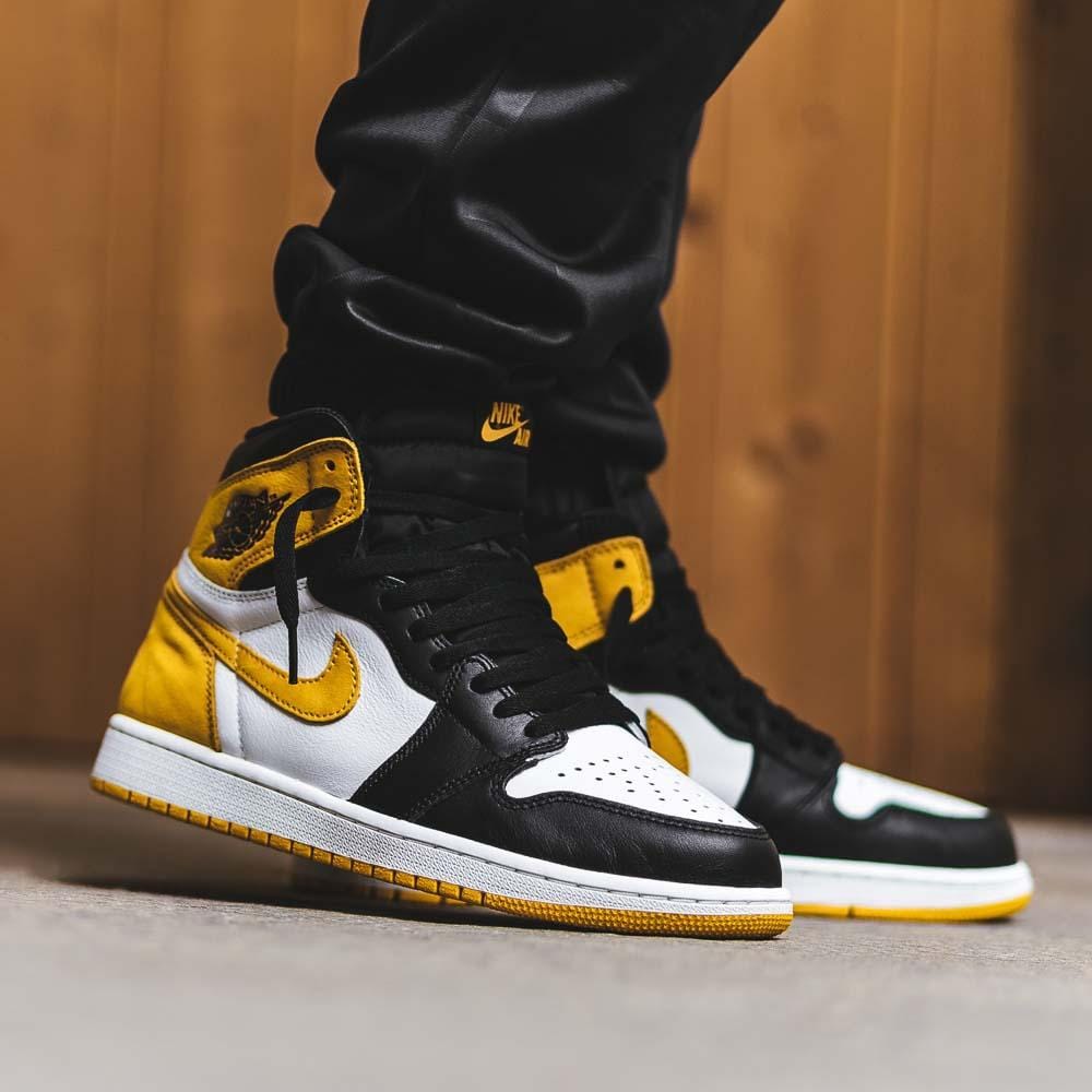 Air Jordan 1 Retro High OG "Yellow Ochre"- Streetwear Fashion - ellesey.com