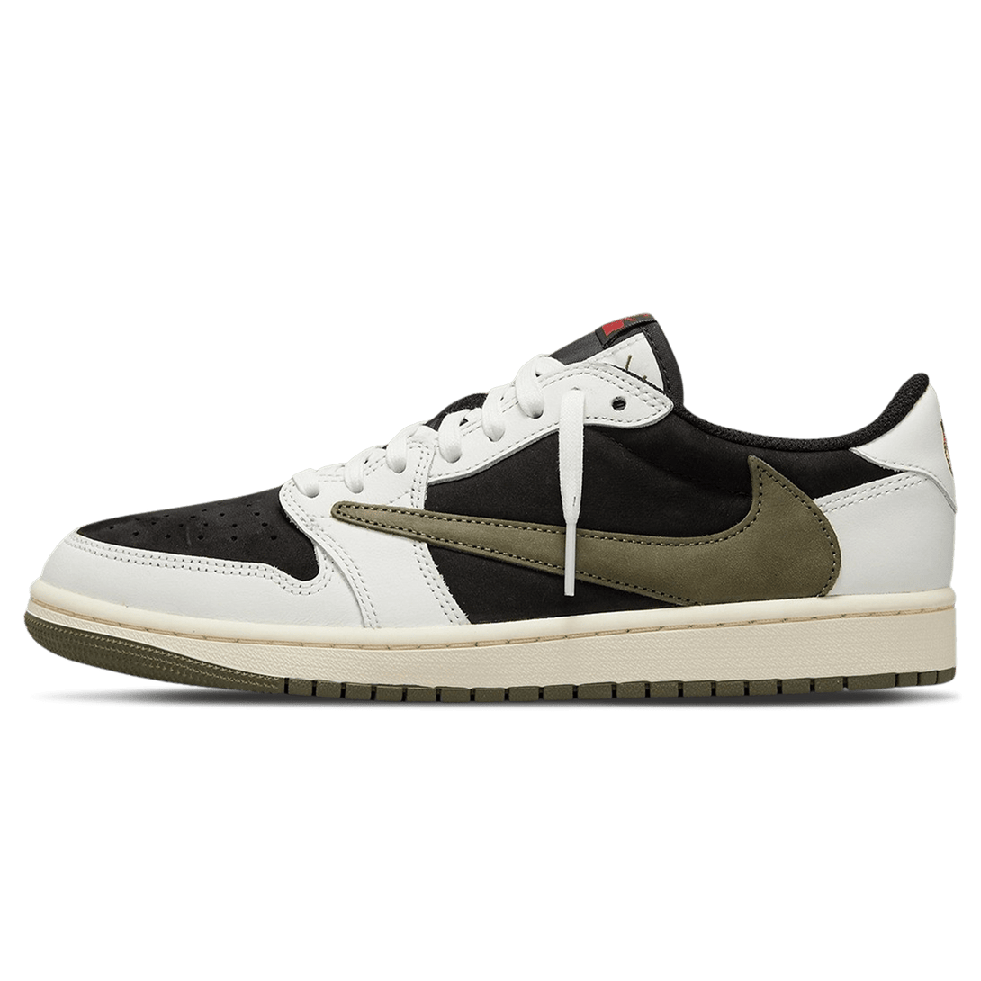 Air Jordan 1 Retro Low OG x Travis Scott Wmns 'Olive'- Streetwear Fashion - ellesey.com