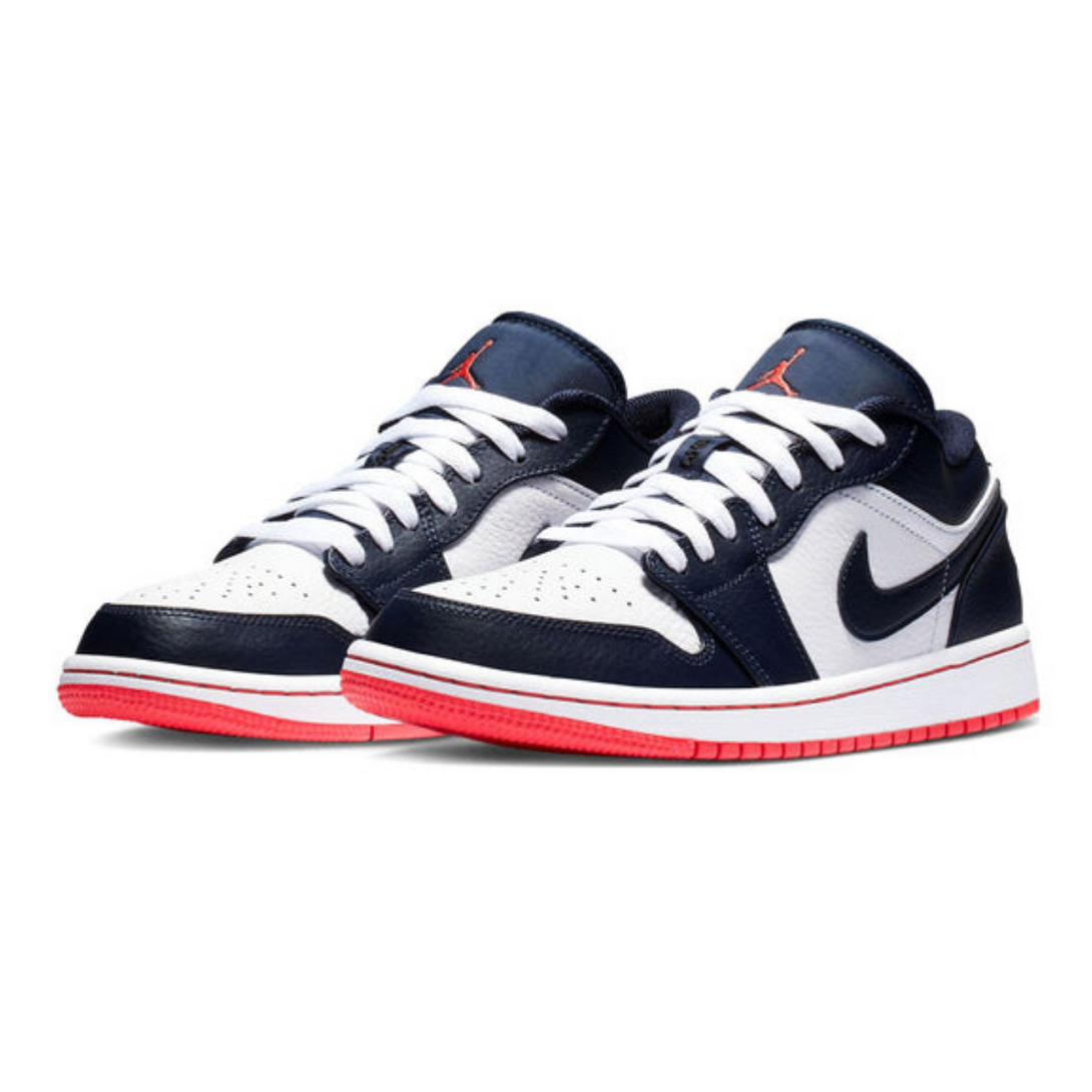 Air Jordan 1 Retro Low 'Obsidian Ember Glow'- Streetwear Fashion - ellesey.com