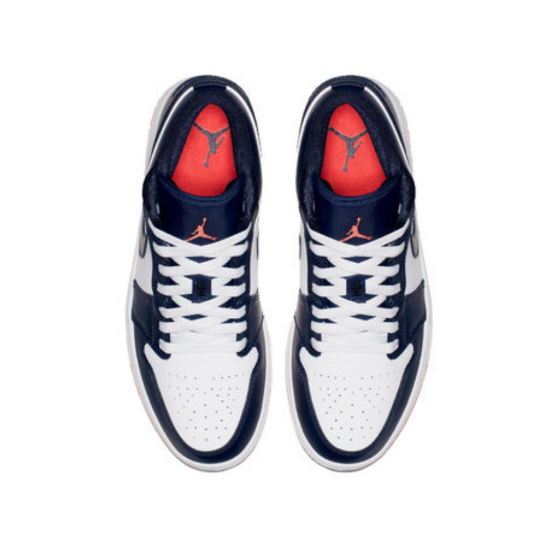 Air Jordan 1 Retro Low 'Obsidian Ember Glow'- Streetwear Fashion - ellesey.com