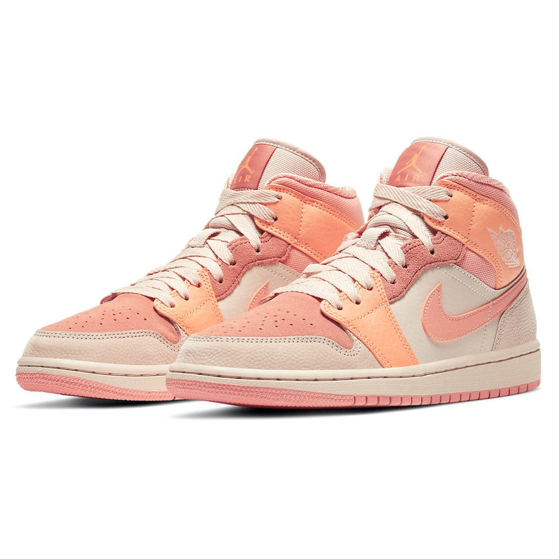 Air Jordan 1 Wmns Mid 'Apricot'- Streetwear Fashion - ellesey.com