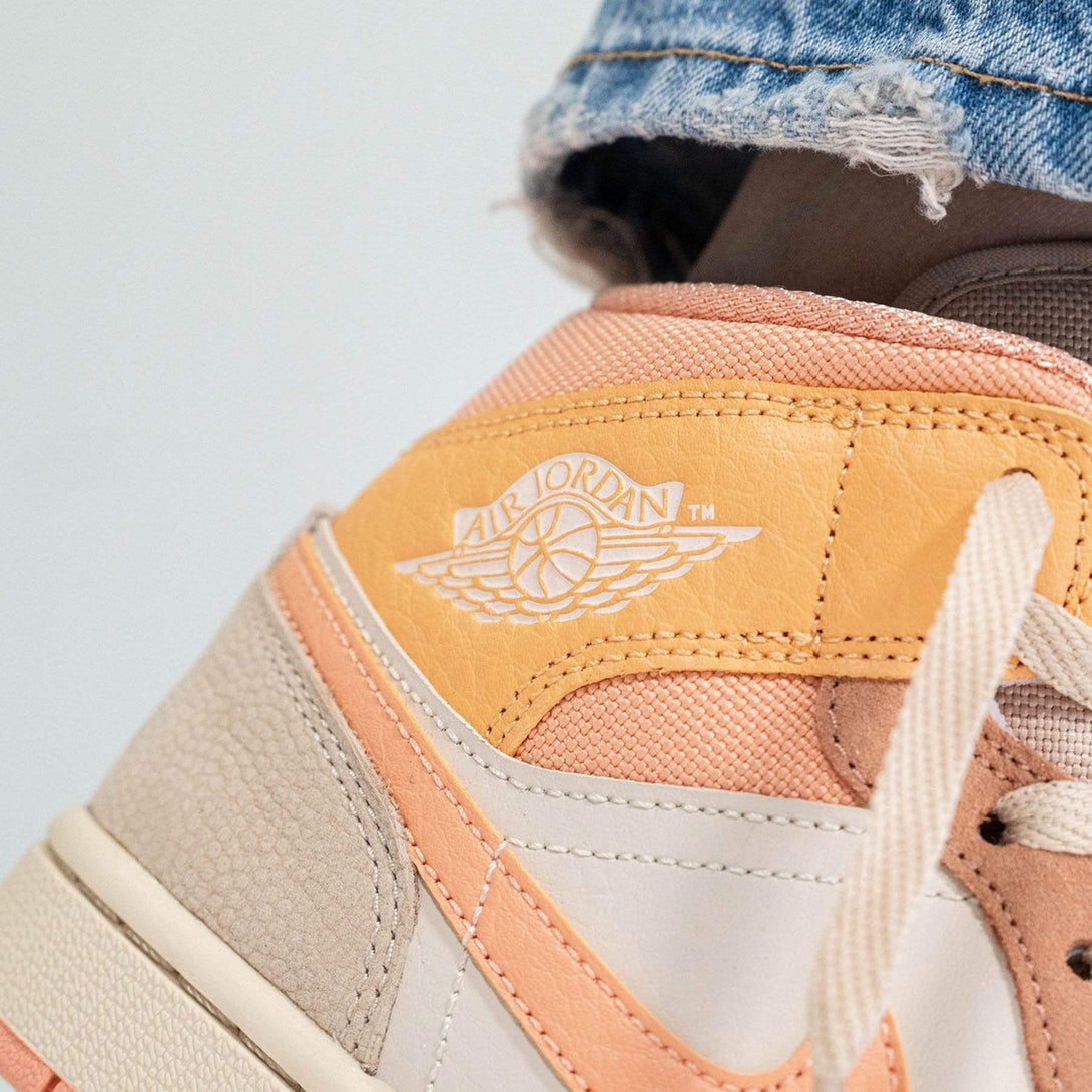 Air Jordan 1 Wmns Mid 'Apricot'- Streetwear Fashion - ellesey.com