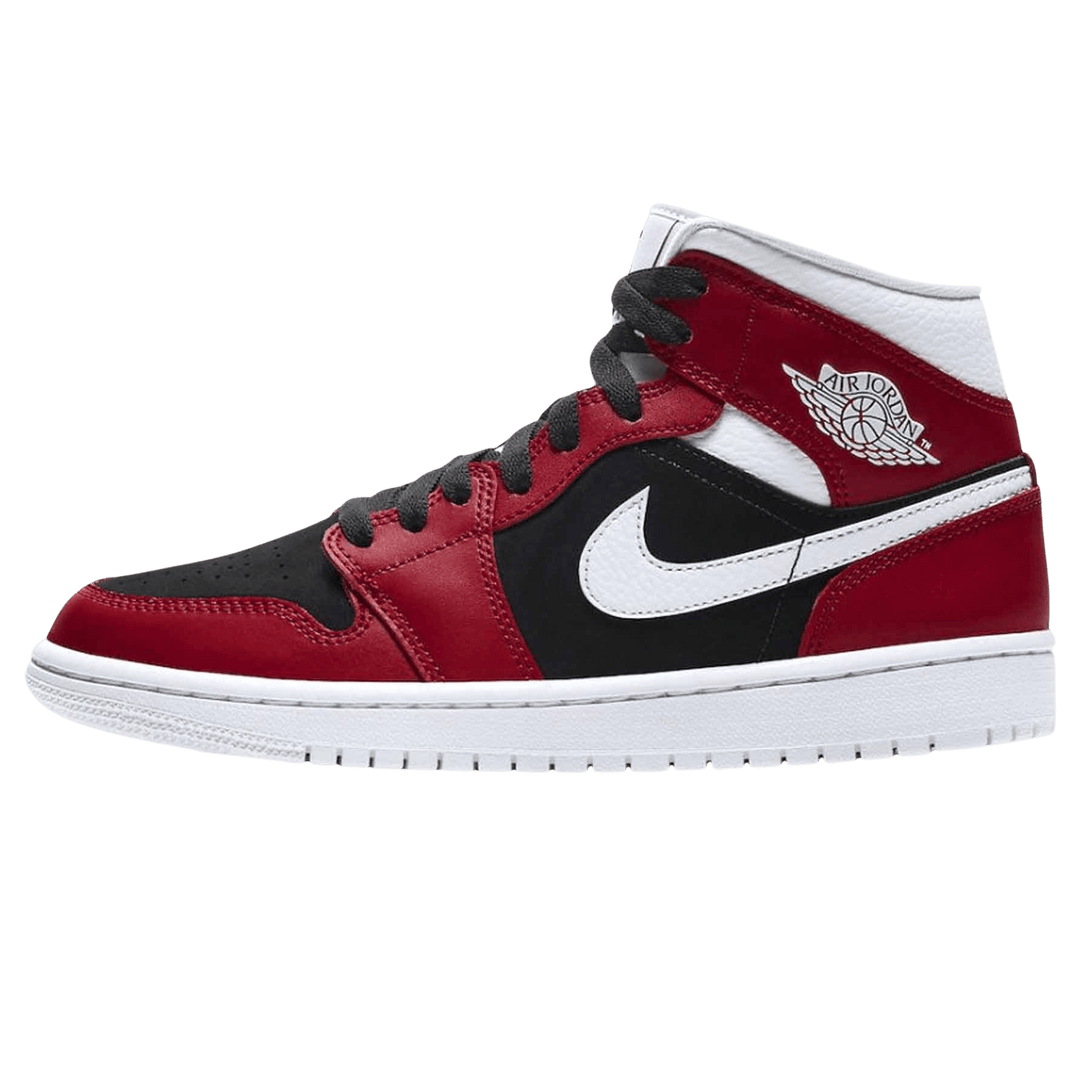 Air Jordan 1 Wmns Mid 'Gym Red Black'- Streetwear Fashion - ellesey.com