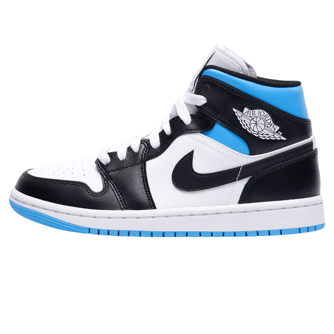 Air Jordan 1 Wmns Mid 'Royal Black Blue'- Streetwear Fashion - ellesey.com