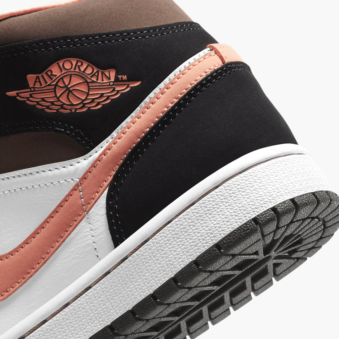 Air Jordan 1 Wmns Mid SE 'Peach Mocha'- Streetwear Fashion - ellesey.com