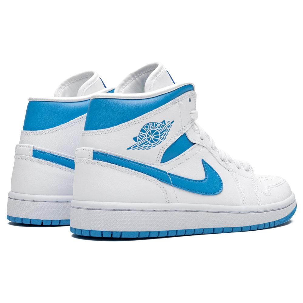 Air Jordan 1 Wmns Mid 'UNC' White Carolina Blue- Streetwear Fashion - ellesey.com