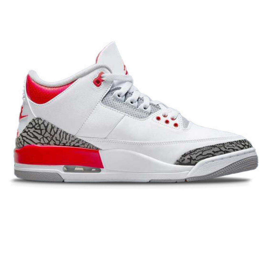 Air Jordan 3 Retro 'Fire Red'- Streetwear Fashion - ellesey.com