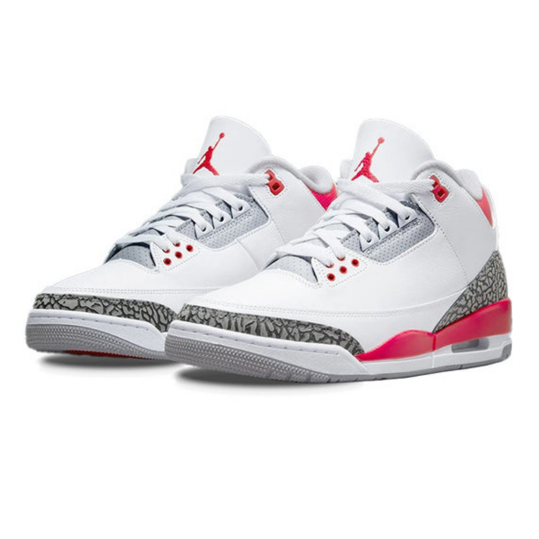 Air Jordan 3 Retro 'Fire Red'- Streetwear Fashion - ellesey.com