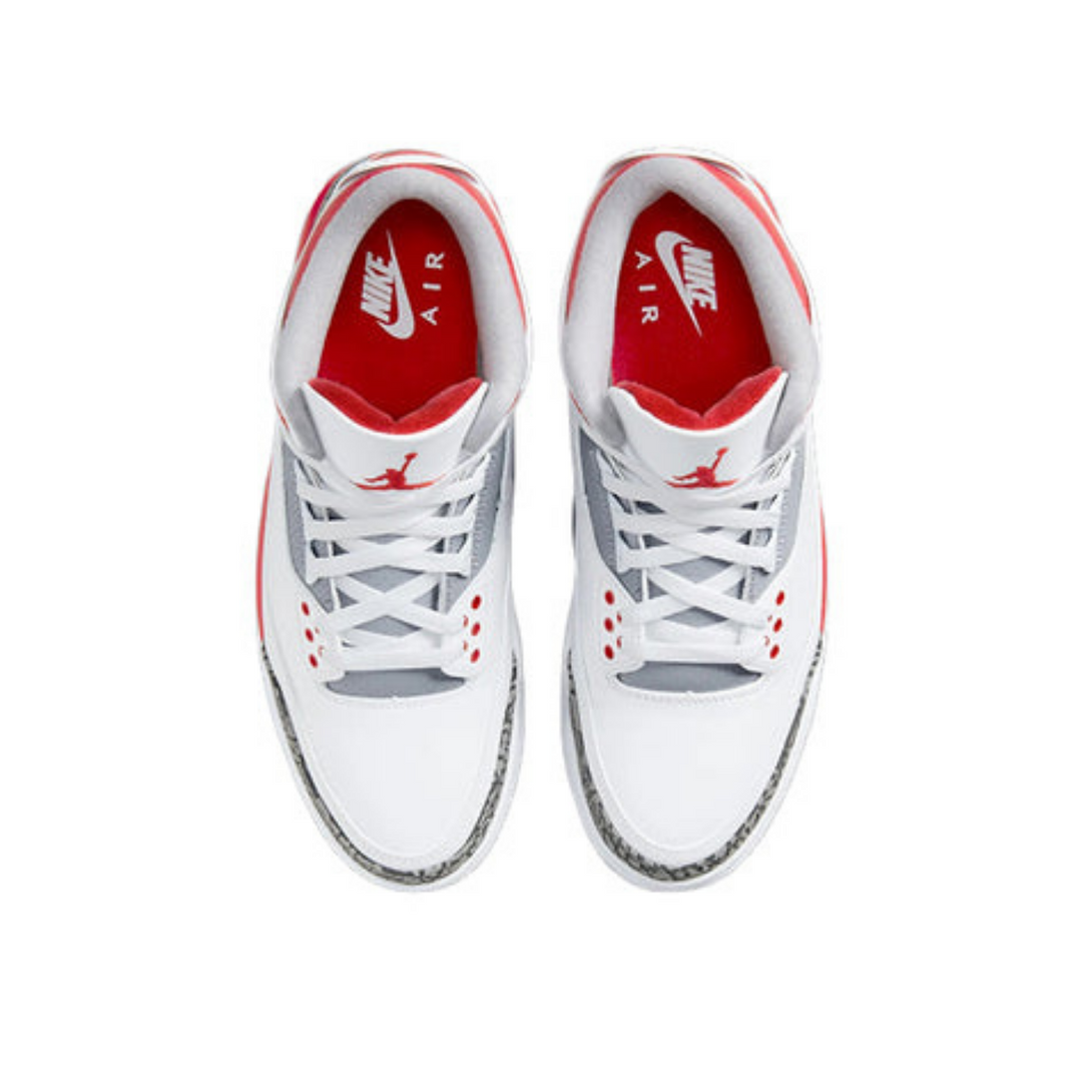 Air Jordan 3 Retro 'Fire Red'- Streetwear Fashion - ellesey.com