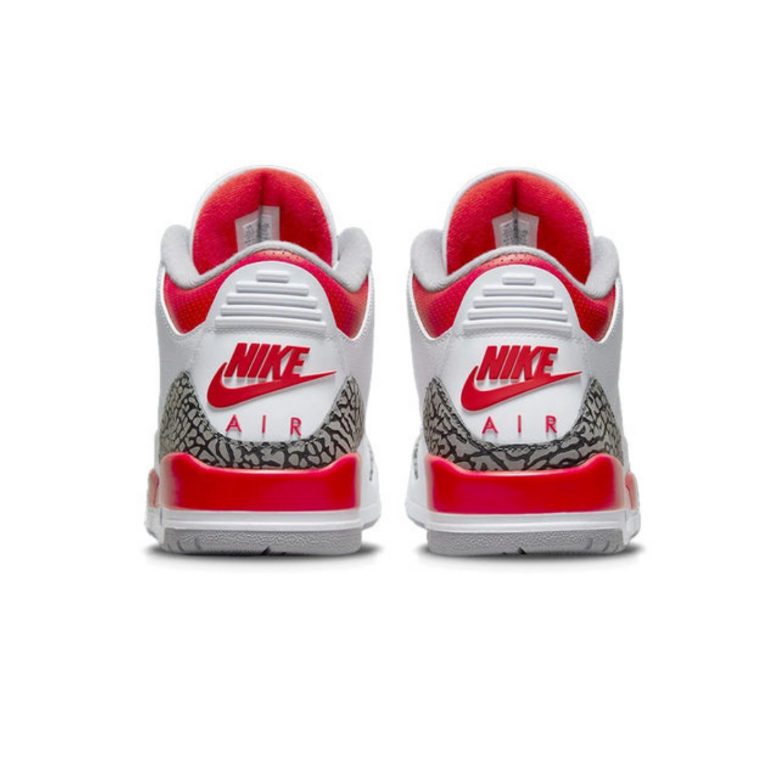 Air Jordan 3 Retro 'Fire Red'- Streetwear Fashion - ellesey.com