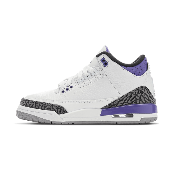 Air Jordan 3 Retro GS 'Dark Iris'- Streetwear Fashion - ellesey.com