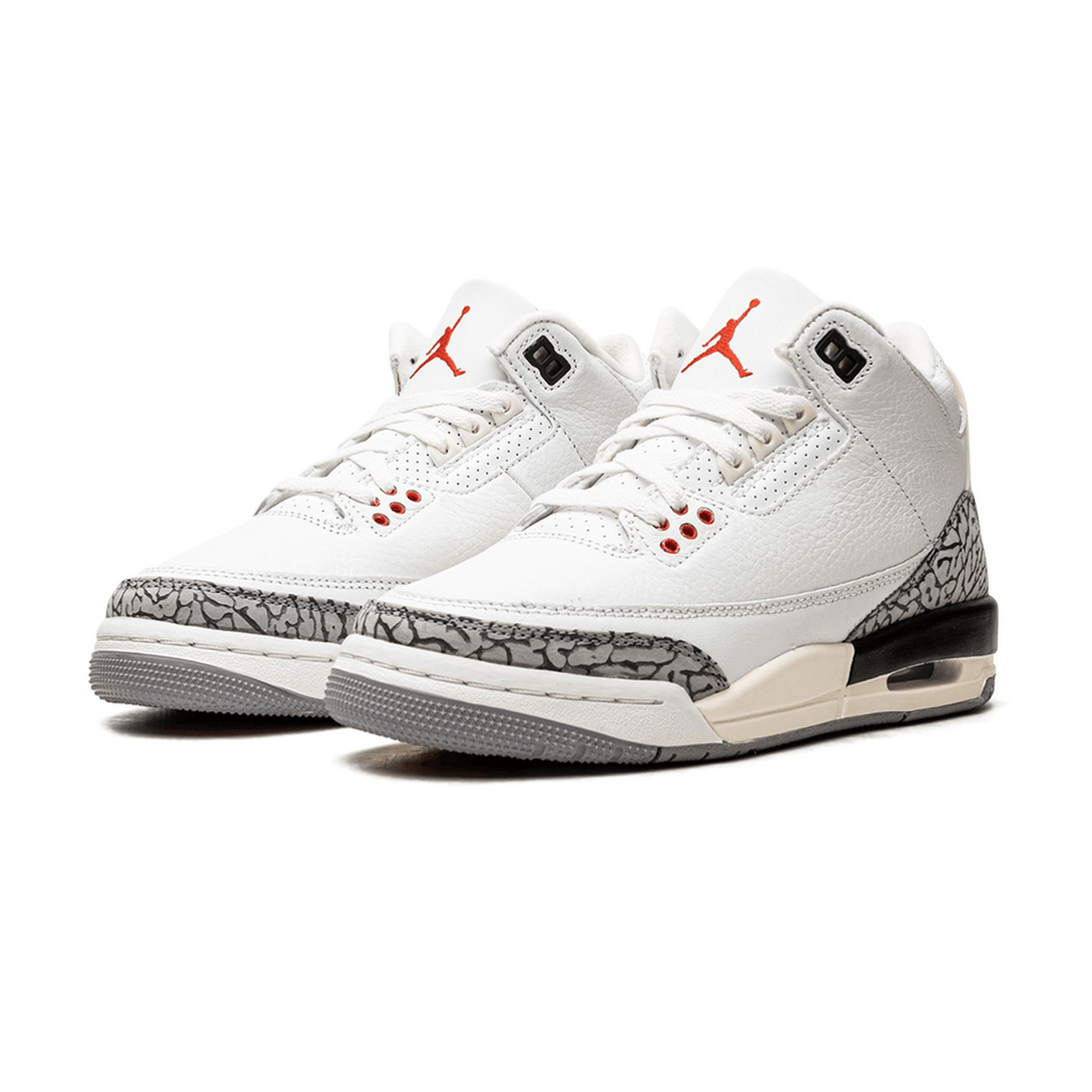 Air Jordan 3 Retro GS 'White Cement Reimagined'- Streetwear Fashion - ellesey.com
