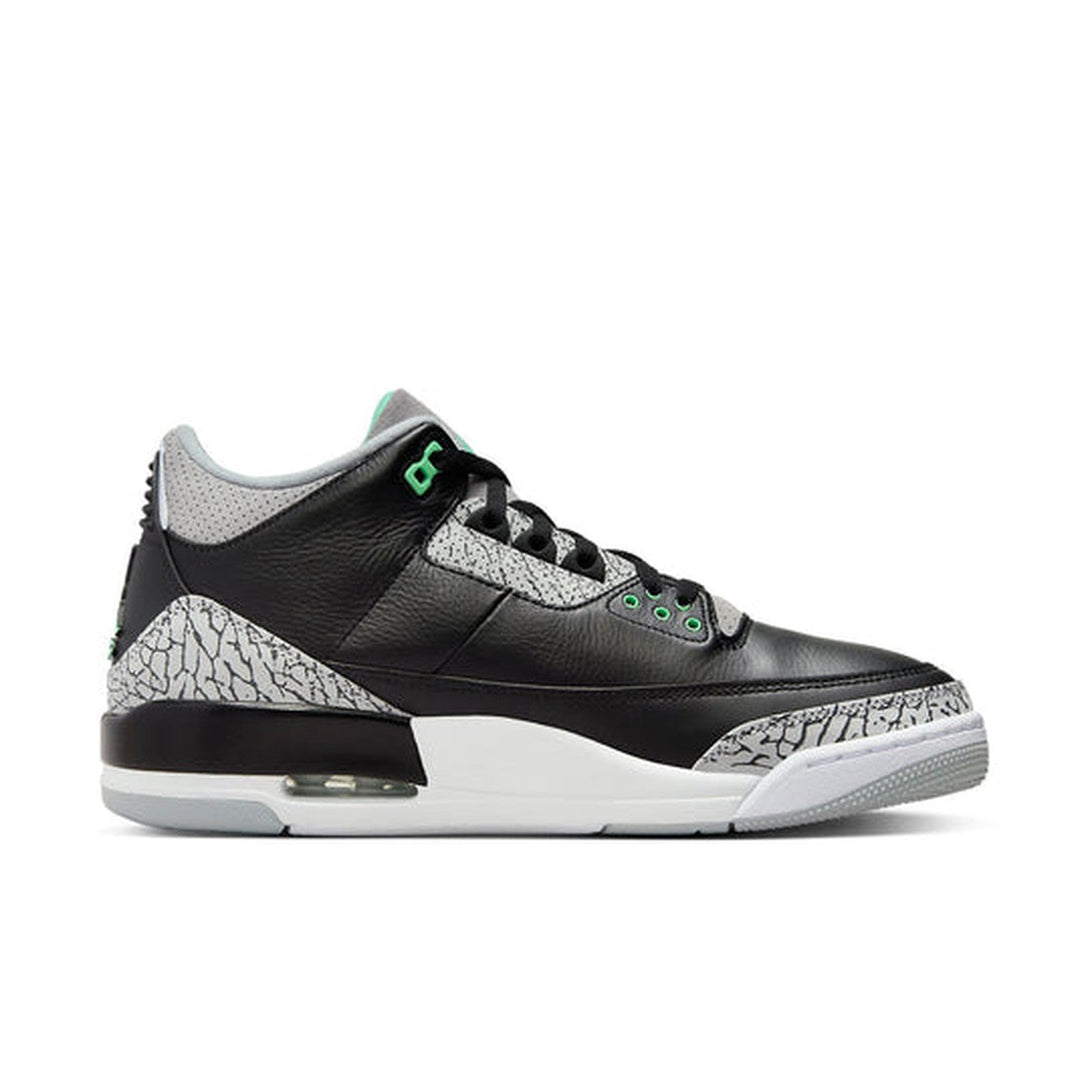 Air Jordan 3 Retro 'Green Glow'- Streetwear Fashion - ellesey.com