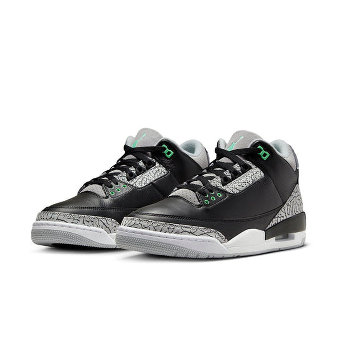 Air Jordan 3 Retro 'Green Glow'- Streetwear Fashion - ellesey.com