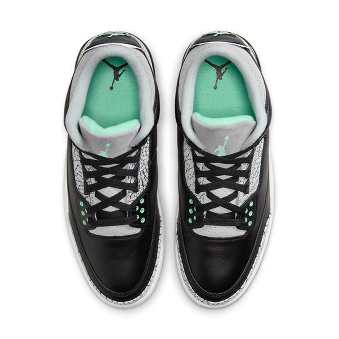 Air Jordan 3 Retro 'Green Glow'- Streetwear Fashion - ellesey.com