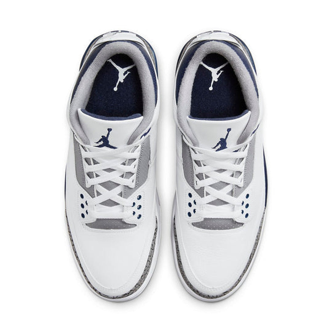 Air Jordan 3 Retro 'Midnight Navy'- Streetwear Fashion - ellesey.com