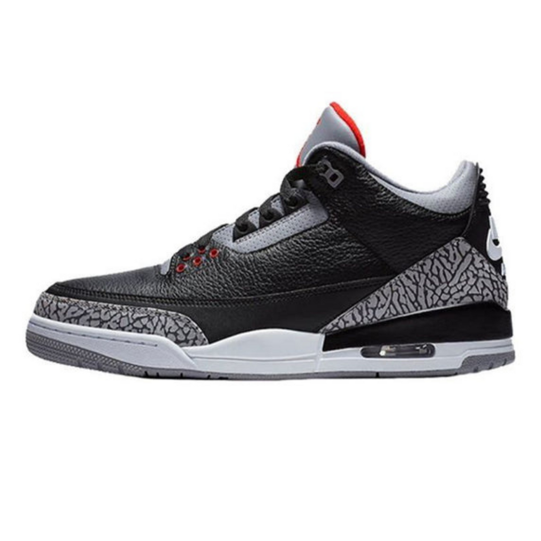 Air Jordan 3 Retro OG 'Black Cement' 2018- Streetwear Fashion - ellesey.com