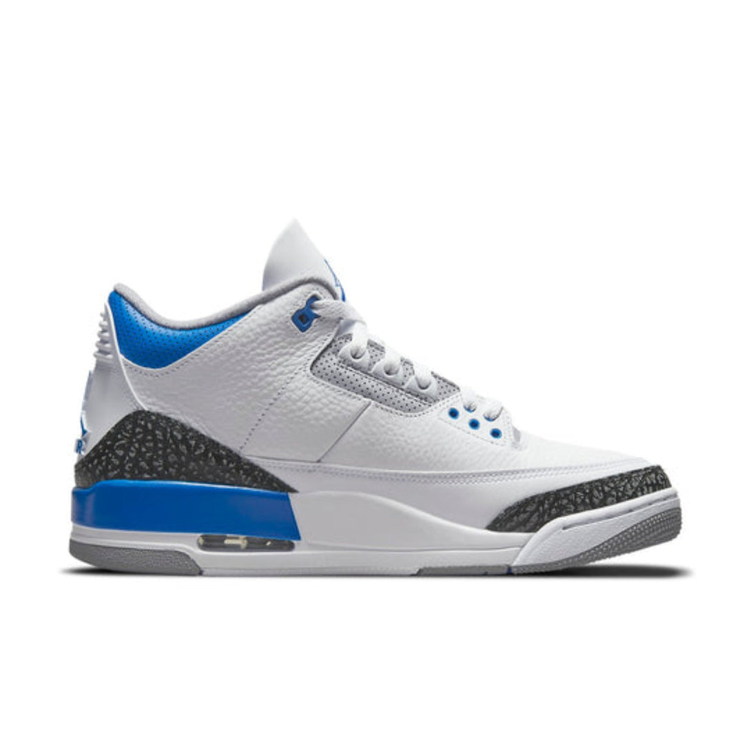 Air Jordan 3 Retro 'Racer Blue'- Streetwear Fashion - ellesey.com