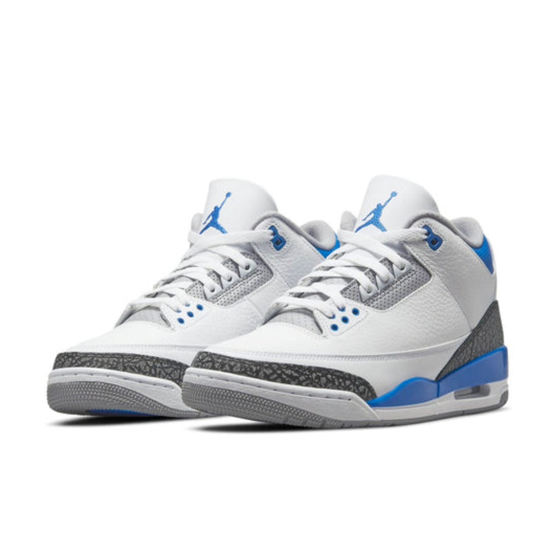 Air Jordan 3 Retro 'Racer Blue'- Streetwear Fashion - ellesey.com