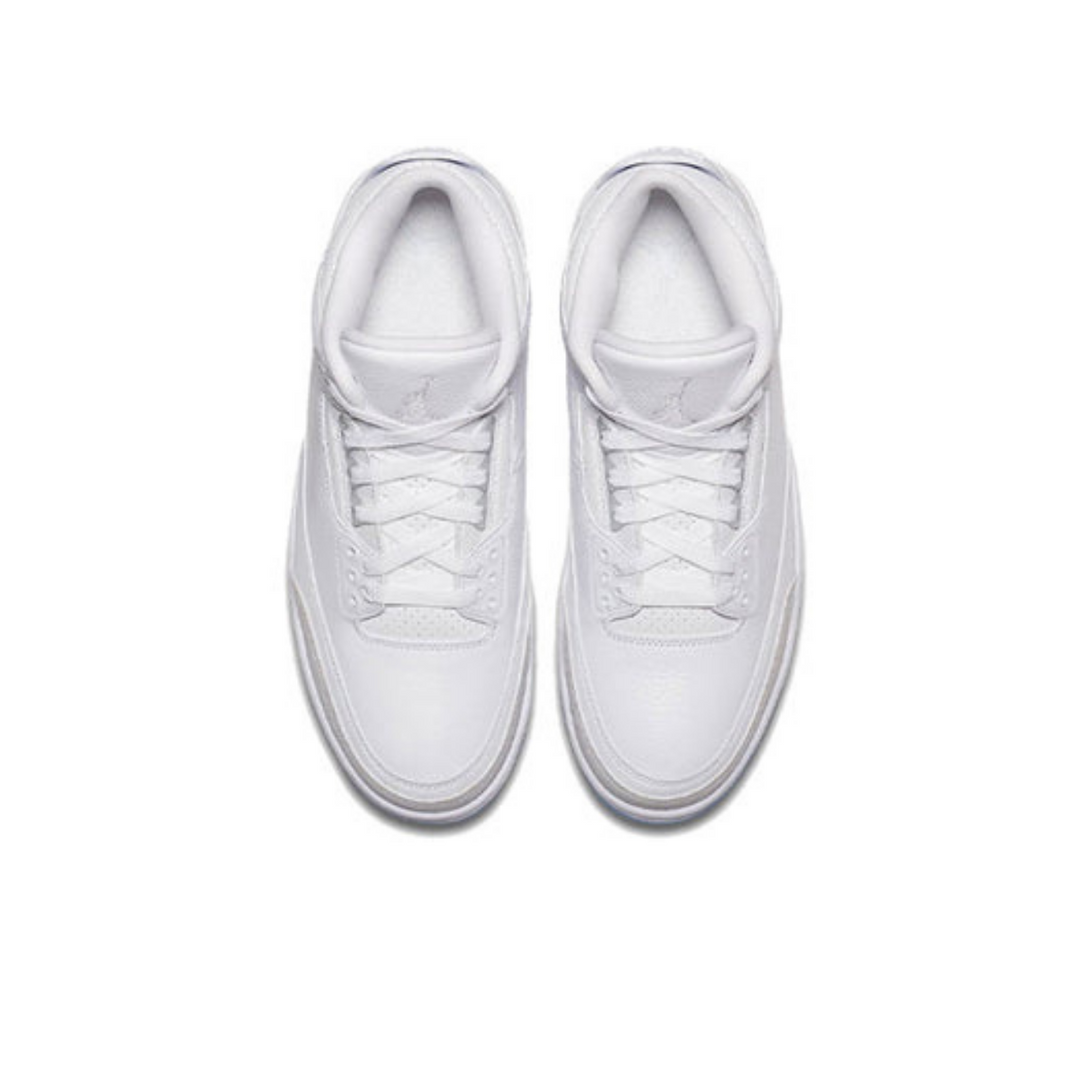 Air Jordan 3 Retro 'Triple White'- Streetwear Fashion - ellesey.com